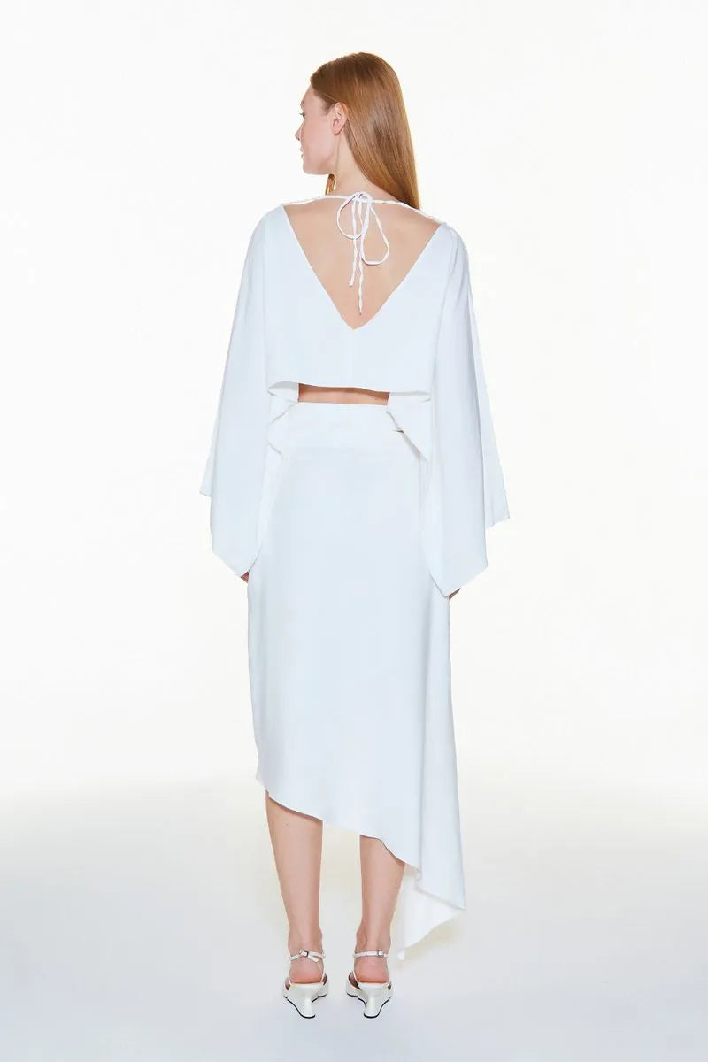 SAIA CURTA COS DUPLO OFF WHITE