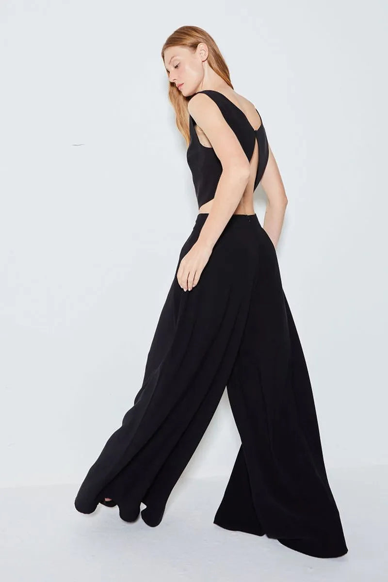 CROPPED REGATA RECORTE COSTAS PRETO