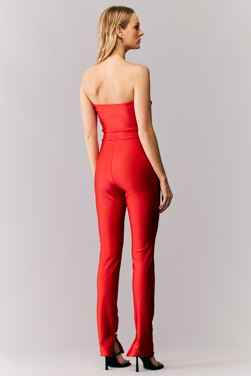 MACACÃO TOMARA QUE CAIA SCULPT VERMELHO