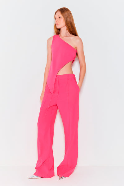 CALÇA RETA FRISO FRENTE PINK