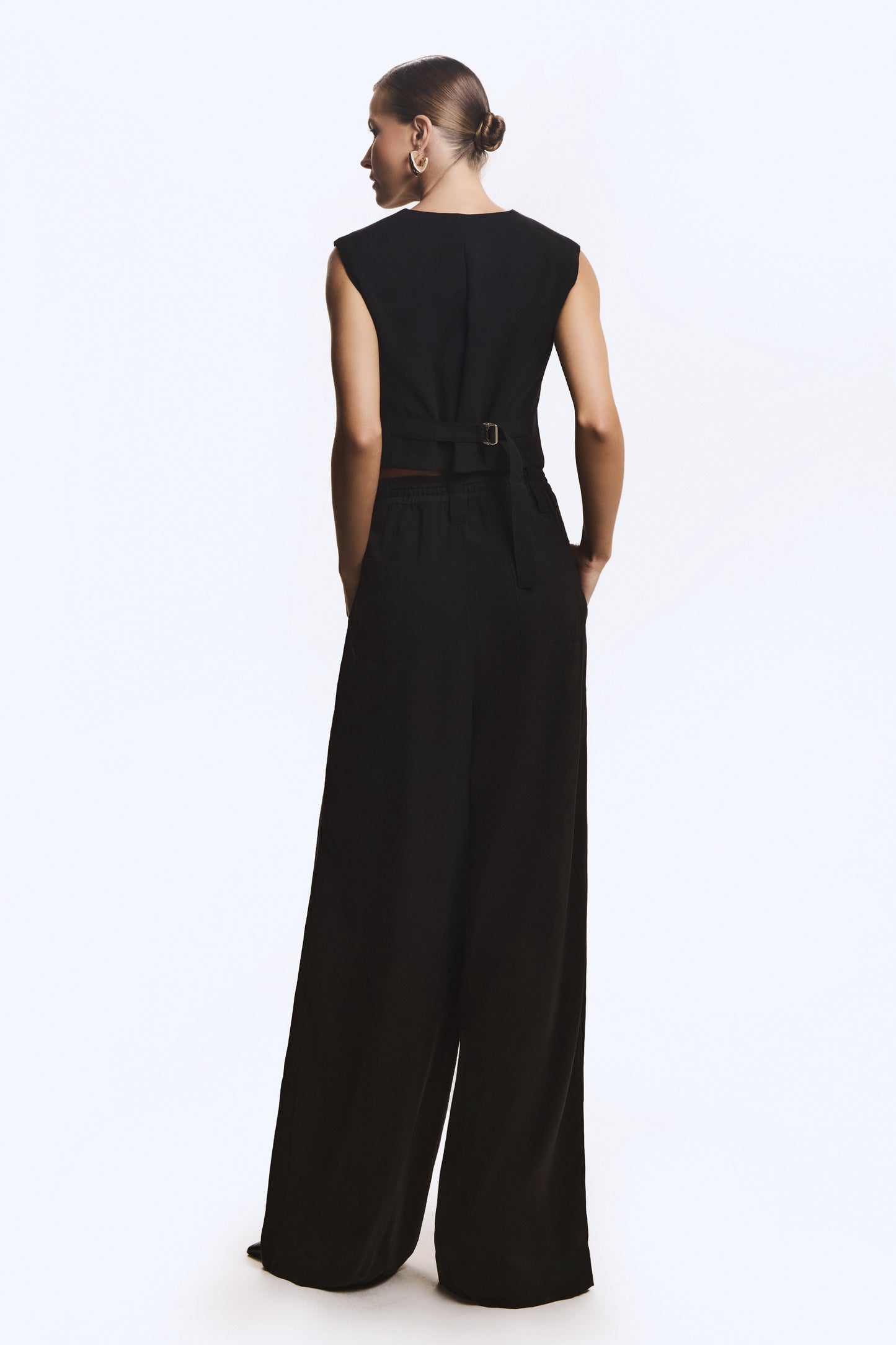 CALCA RETA PREGAS FRONTAIS CADARCO PARA AMARRACAO PRETO