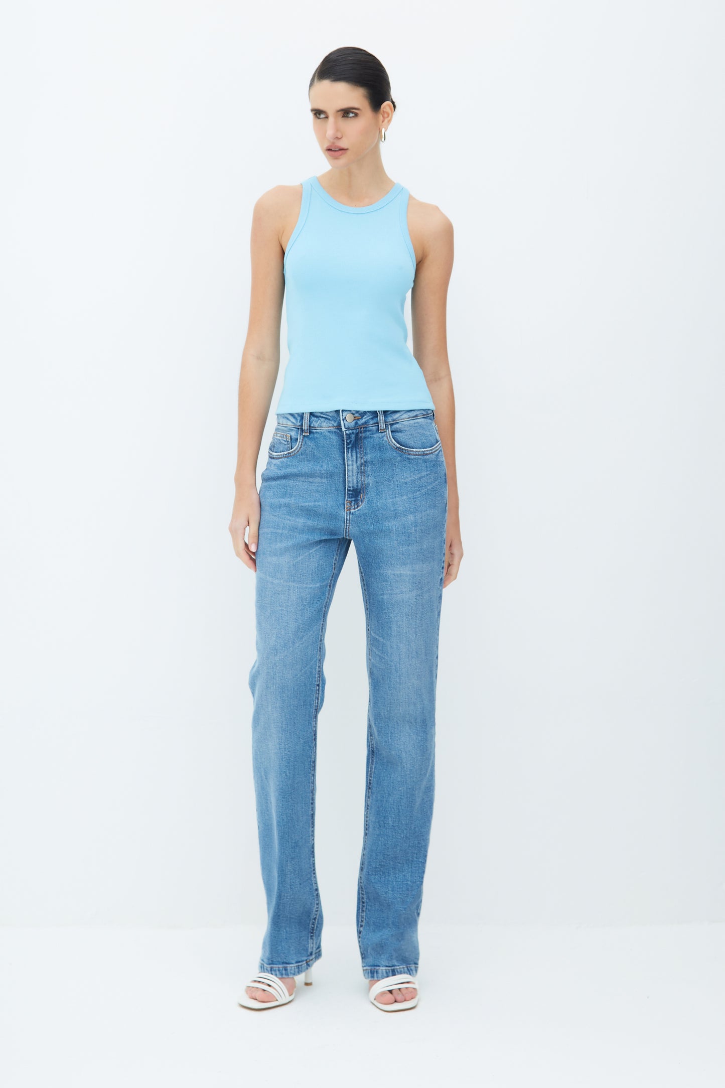 REGATA DECOTE NADADOR AZUL BEBE
