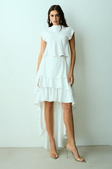 SAIA MULLET COM BABADOS E COS MEDIO OFF WHITE
