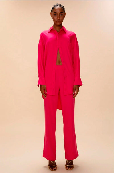 CALÇA RETA FRISO FRENTE PINK