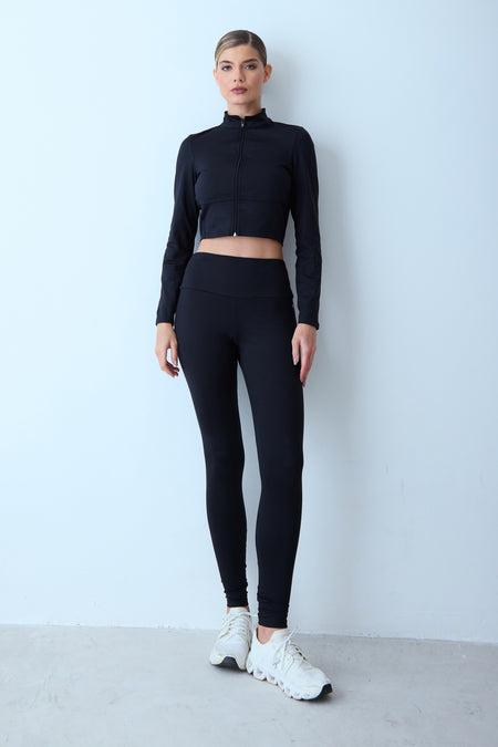 CALCA SKINNY LEGGING COS LARGO PRETO