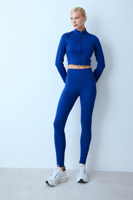 CALCA SKINNY LEGGING COS LARGO AZUL ROYAL