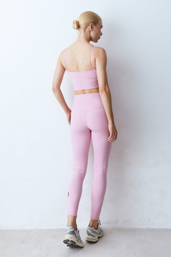 CALCA LEGGING RECORTES COM PESPONTOS DUPLO ROSA
