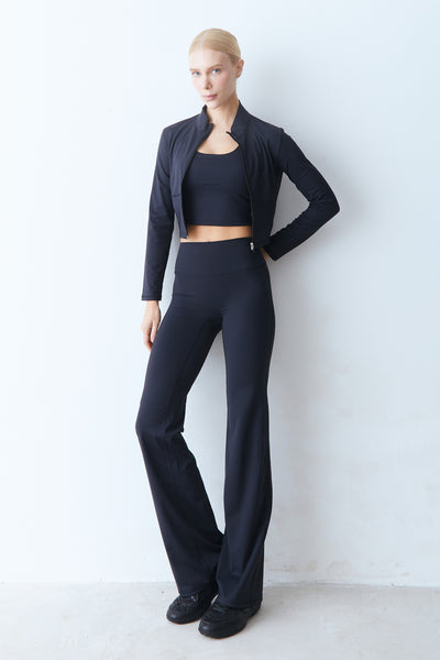 CALÇA FLARE CÓS MÉDIO PRETO