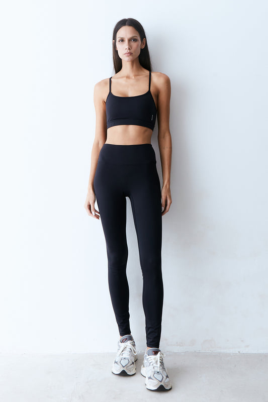 CALCA LEGGING COM COS LARGO PRETO
