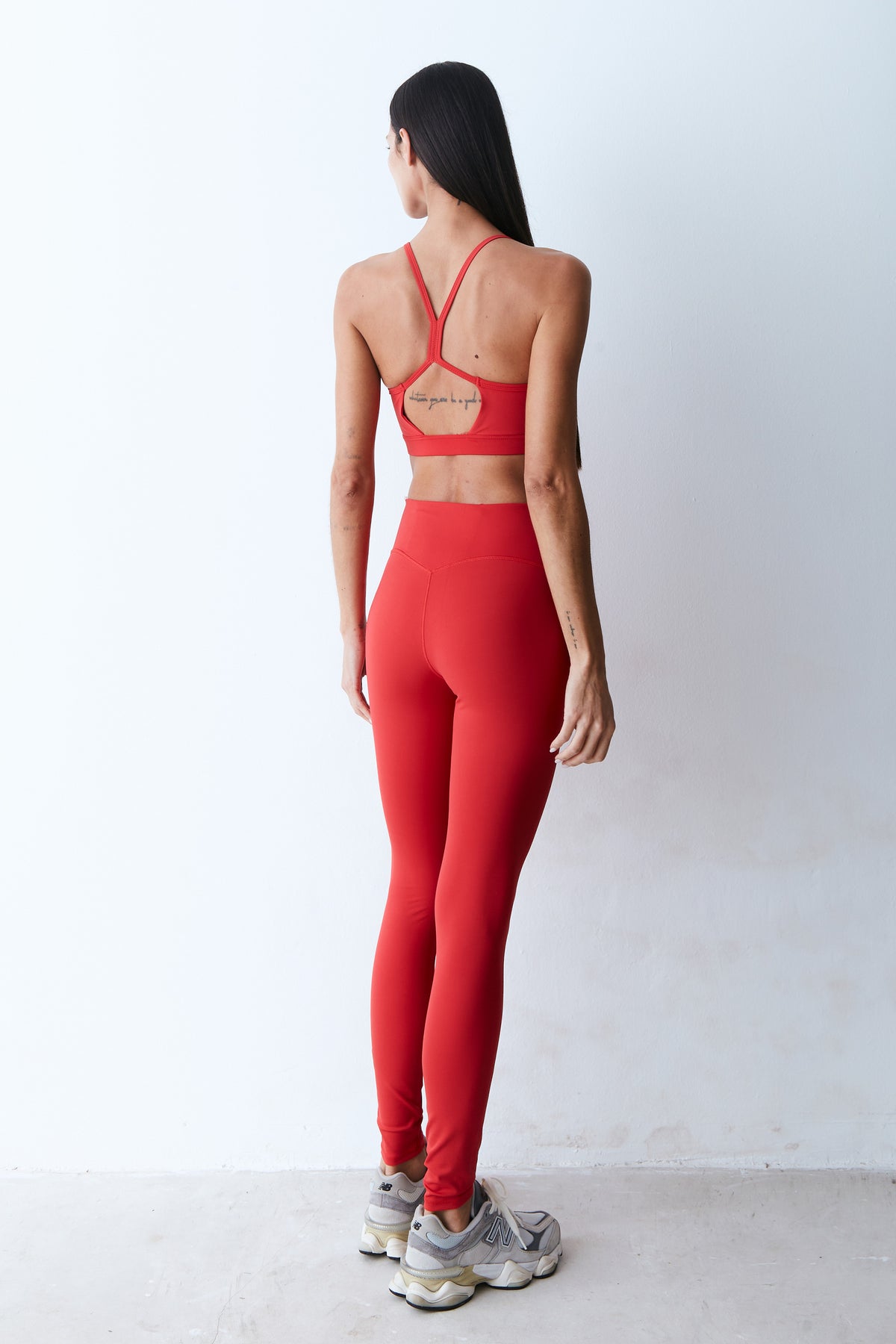 CALCA LEGGING COM COS LARGO VERMELHO